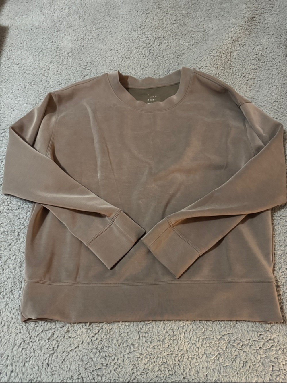 a new day Women's Crewneck Sweatshirt - Taupe Brown